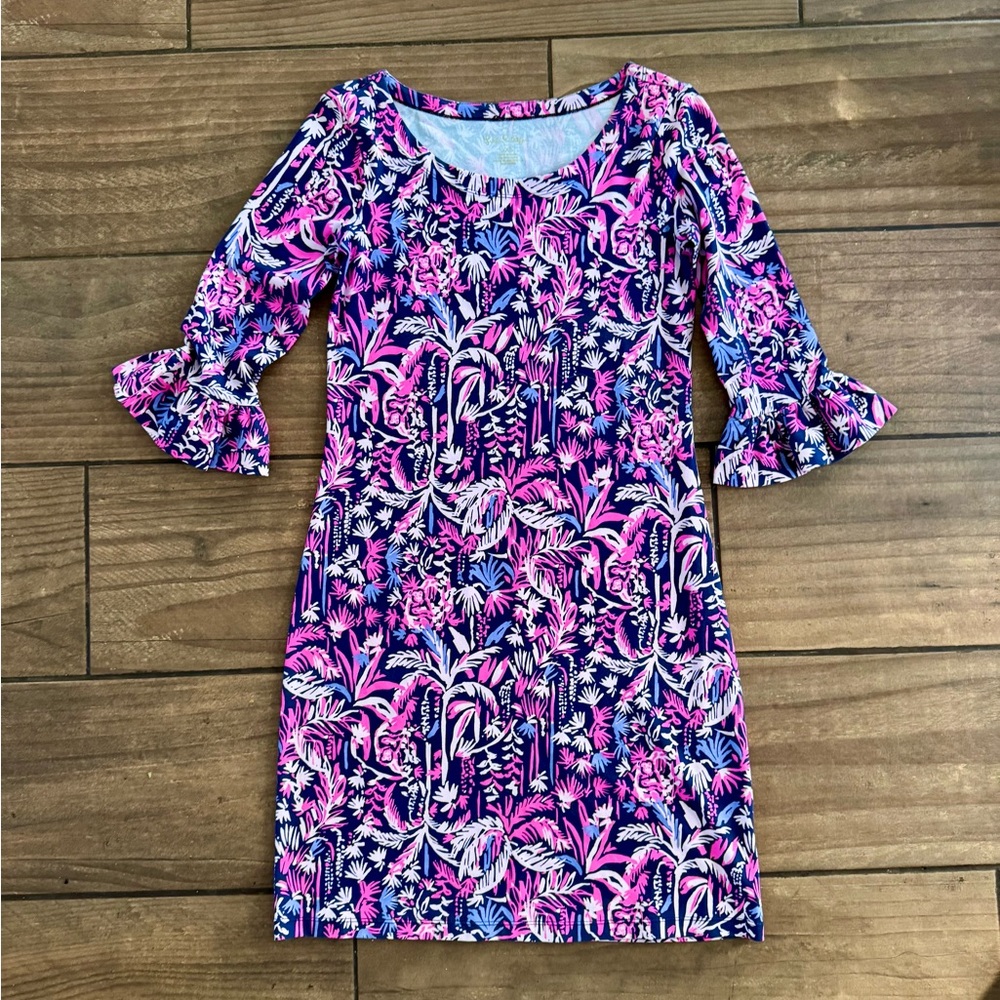 Lilly Pulitzer Pink & Navy Dress UPF 50+